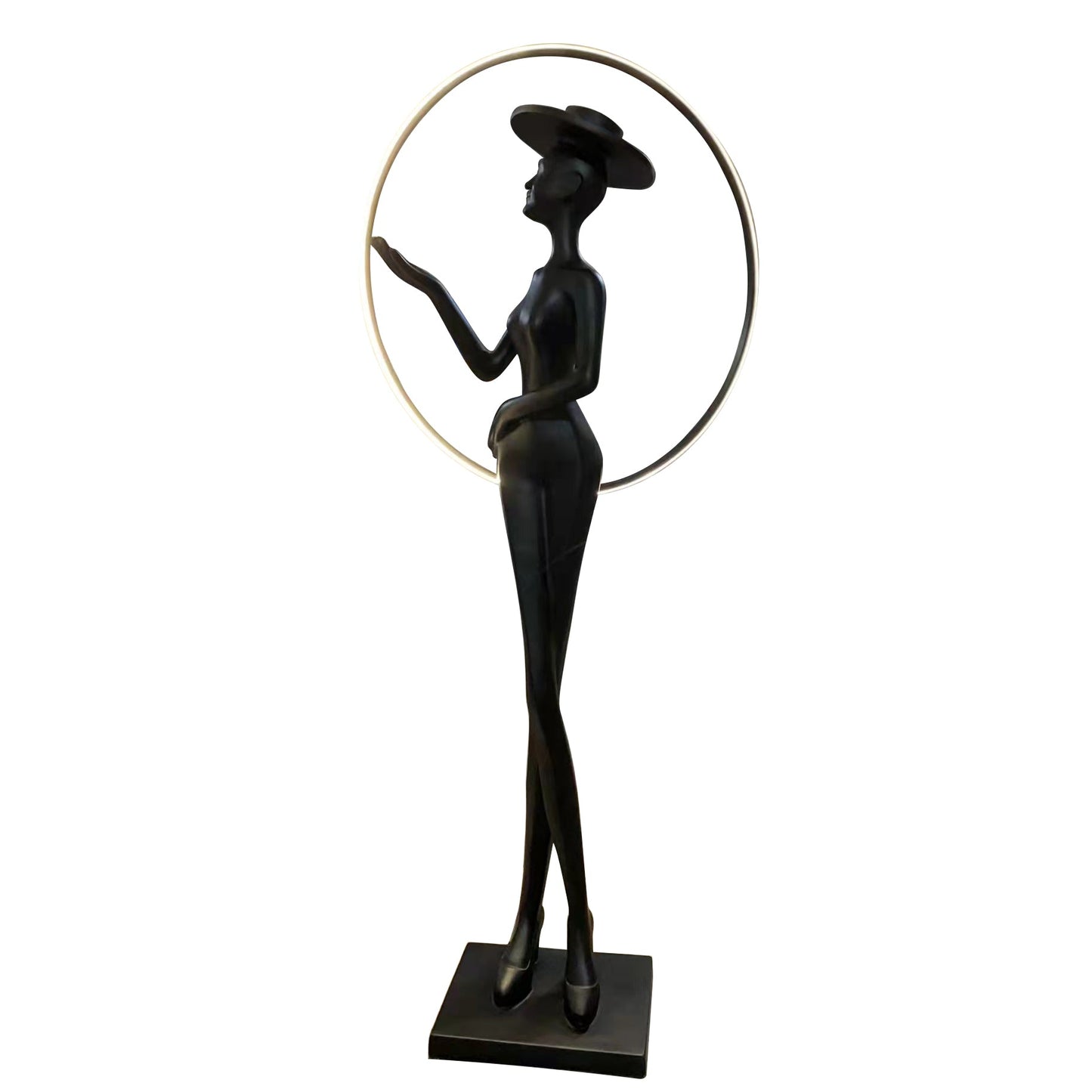 Western Lady Silouette