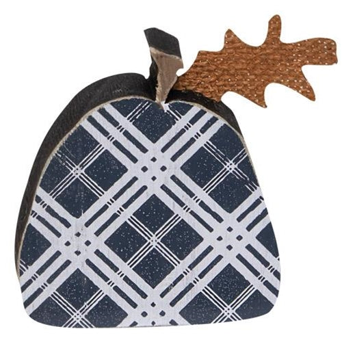 2/Set Black Plaid Freestanding Pumpkins (Pack of 4)