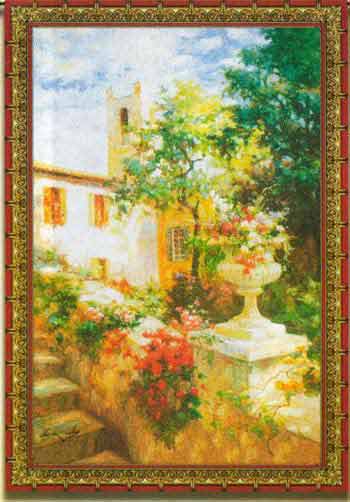 Floral Urn Fine Art Tapestry