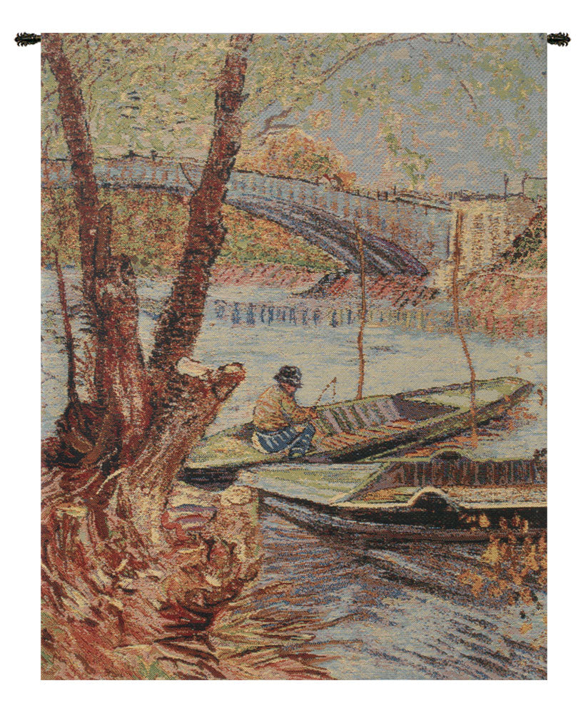 Van Gogh Fishing in the Spring Tapestry Wholesale