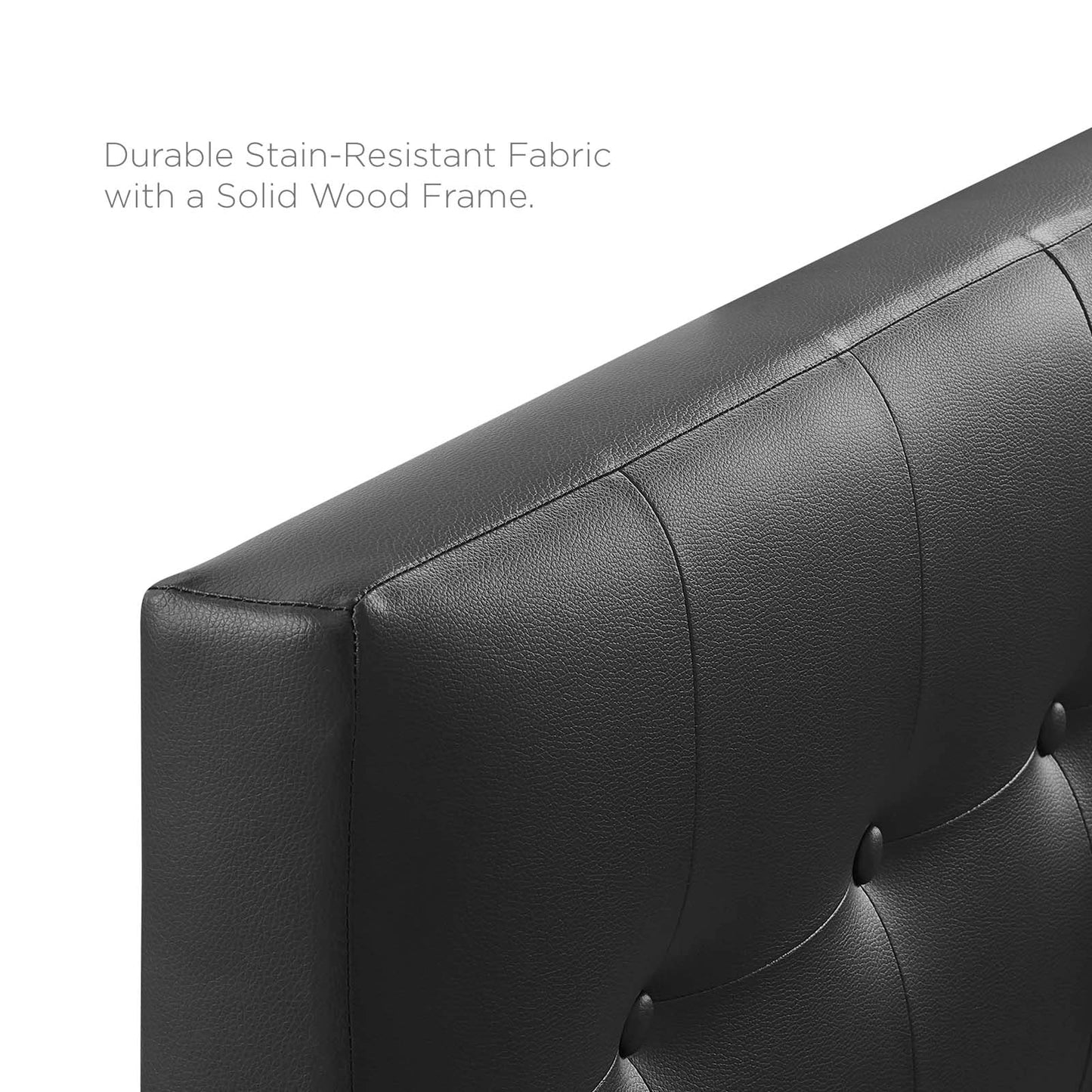 Emily Upholstered Vinyl Twin Headboard by Modway