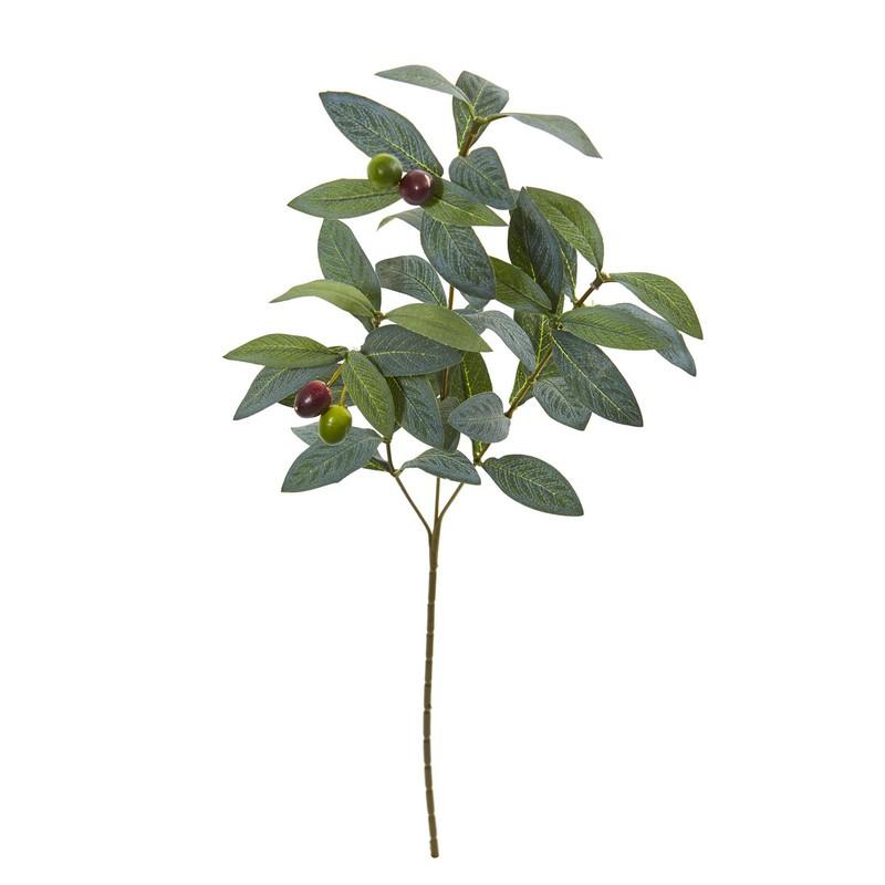 23" Olive Spray Artificial Plant (Set of 24)