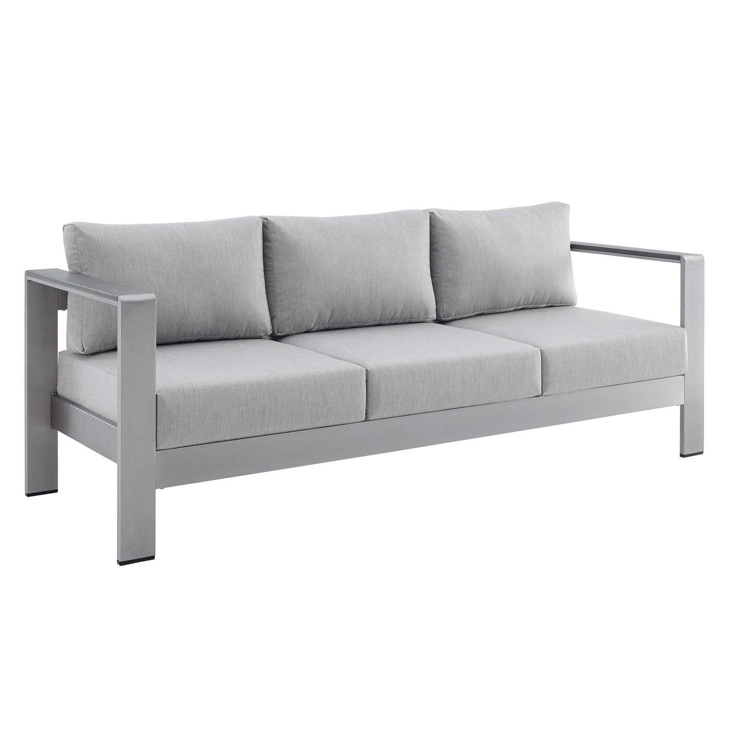 Shore 3 Piece Sunbrella¨ Fabric Outdoor Patio Aluminum Set by Modway