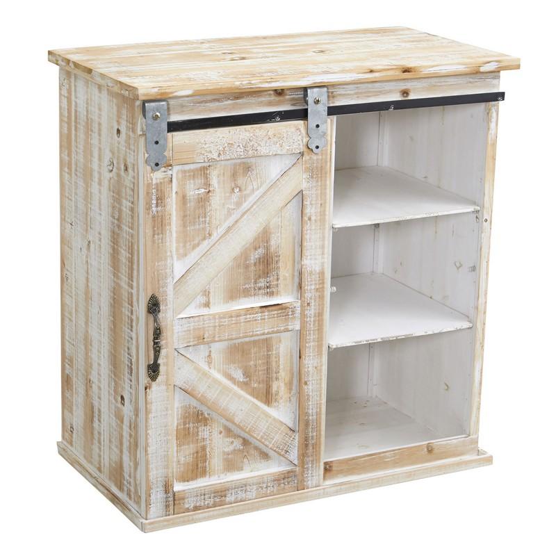 30" Sliding Barn Door Console