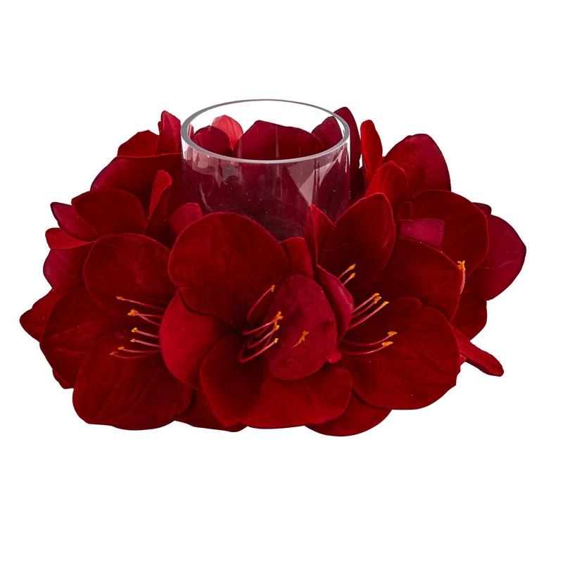 Amaryllis Artificial Arrangement Candelabrum