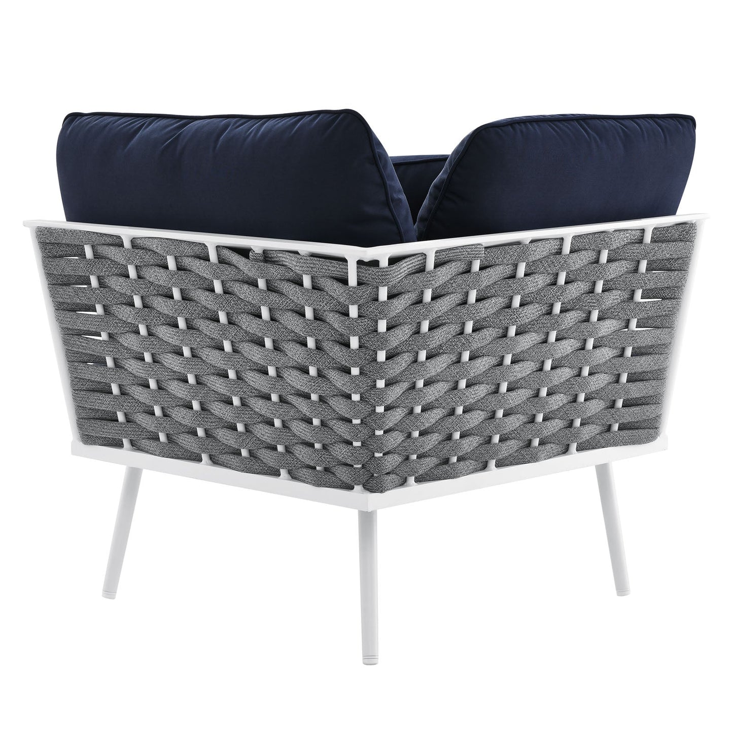 Stance Outdoor Patio Aluminum Small Sectional Sofa by Modway