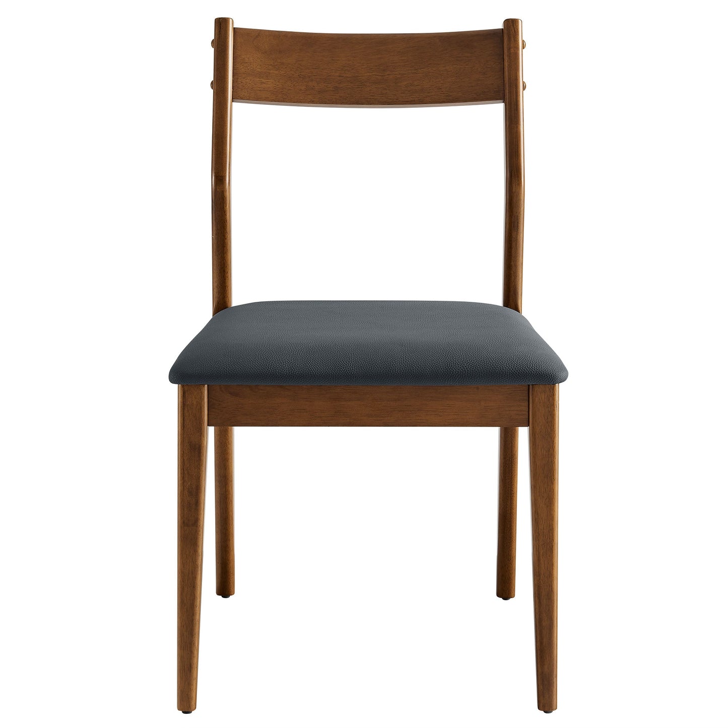 Solara 7-Piece Wood Dining Set with Vegan Leather Side Chairs by Modway