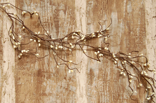 Ivory Wispy Pip Garland 5' (Pack of 4)