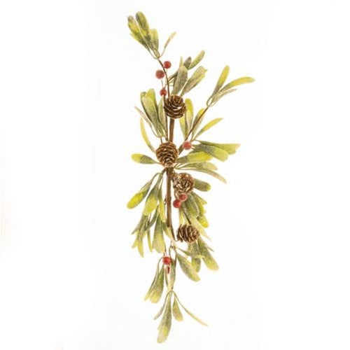 Merry Mistletoe Swag 16" (Pack of 4)