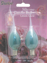2/Pkg Green Silicone Bulbs 5W (Pack of 4)