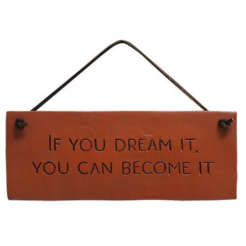 *If You Dream It Resin Sign (Pack of 4)