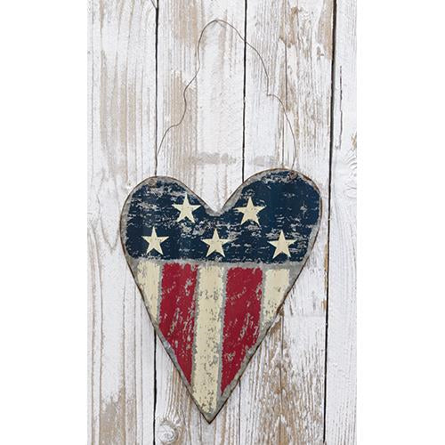 Americana Heart Hanger (Pack of 4)