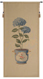 Blue Hydrangea Large European Tapestry