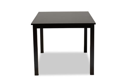 Baxton Studio Eveline Modern and Contemporary Espresso Brown Finished Rectangular Wood Dining Table