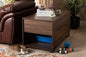 Baxton Studio Skylar Modern and Contemporary Walnut Brown Finished Cat Litter Box Cover House
