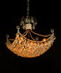 Crystal Orb Basket Chandelier