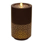 Illuminated Cut-Out Metal Round Fountain 21"H