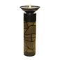 Illuminated Cut-Out Metal Leaf Pattern Fountain 36"H