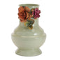 Floral Embossed Metal Vase 9.5"H
