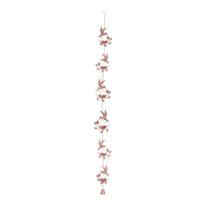 Iron Hummingbird Rain Chain 74"L