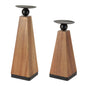 Tapered Wood Candle Holder (Set of 2)