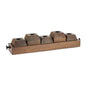 Wooden Drawer Taper Candle Holders 18"L