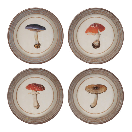 Framed Mushroom Print (Set of 4)