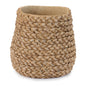 Braided Weave Cement Vase 7"D