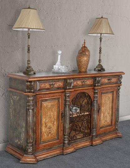 Peruvian Iron Scroll Buffet