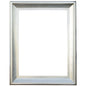 The Sterling Frame 36X48 Silver with Champagne Wash