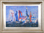 Pointelistic Regata Framed