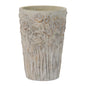 Embossed Wildflower Cement Planter (Set of 2)