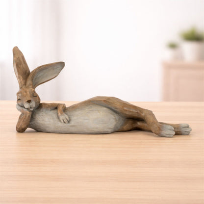 Lounging Rabbit Statue (Set of 2)