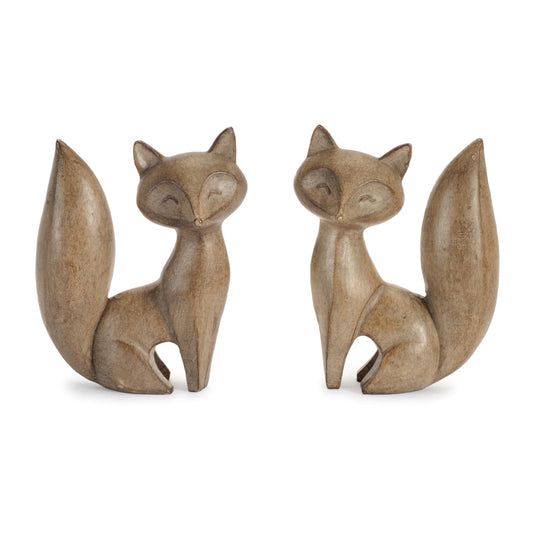 Modern Fox Figurine (Set of 2)