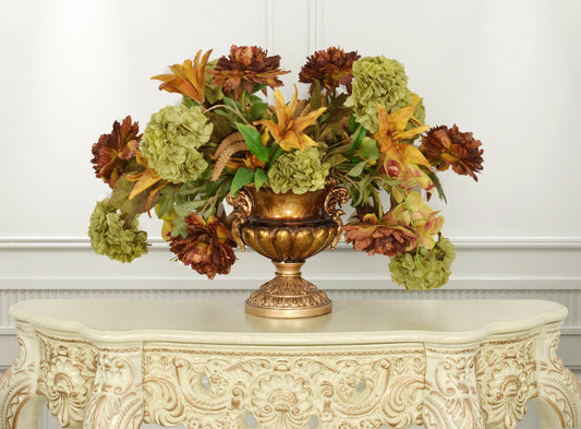 Golden Swirl Classic Vase 12.75