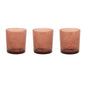 Amber Floral Print Votive Holder (Set of 3)