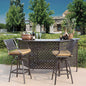 Savannah Outdoor Aluminum 3 Piece Bar Set (KIT)