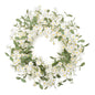 Mini Lavender and Daisy Floral Wreath 22 Inch