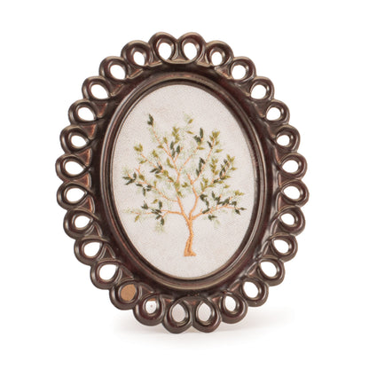 Embroidered Tree Tabletop Frame (Set of 2)