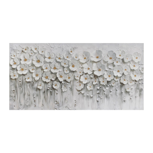 Textured Dogwood Canvas Art 47"L