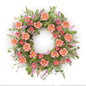 Mixed Daisy and Lavender Floral Wreath 24 Inch