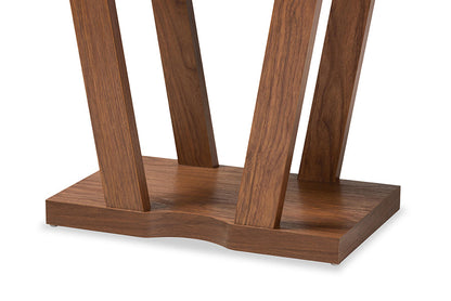 Baxton Studio Boone Modern and Contemporary Walnut Brown Finished Wood Console Table