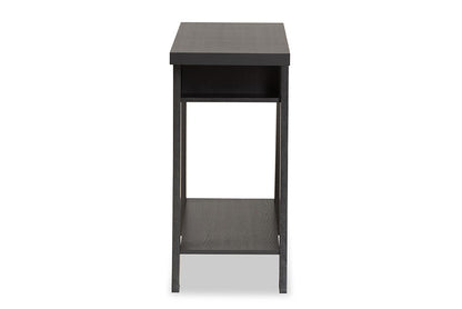 Baxton Studio Herman Modern and Contemporary Dark Brown Finished Wood 1-Drawer Console Table