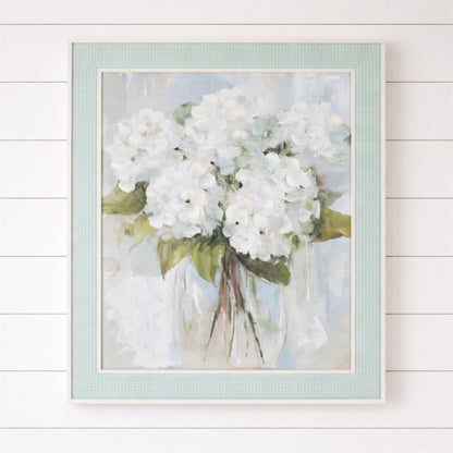 Framed Hydrangea Canvas Art 24"H