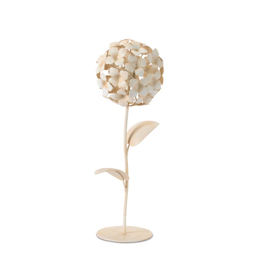 Sculpted Iron Hydrangea Decor 14"H