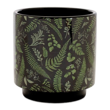 Botanical Fern Print Dolomite Planter (Set of 2)
