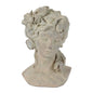 Floral Woman Bust Planter 10.5"H