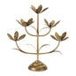Sculpted Floral Candelabra 16.75"H