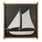 Framed 3D Sailboat Wall Art 30"SQ