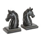 Contemporary Horse Bust Bookends (Set of 2)